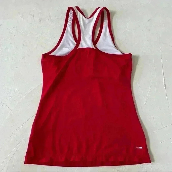 Adidas ATS Retro Cool Red and White Tank Size S Front and Back - Picture 2 of 8